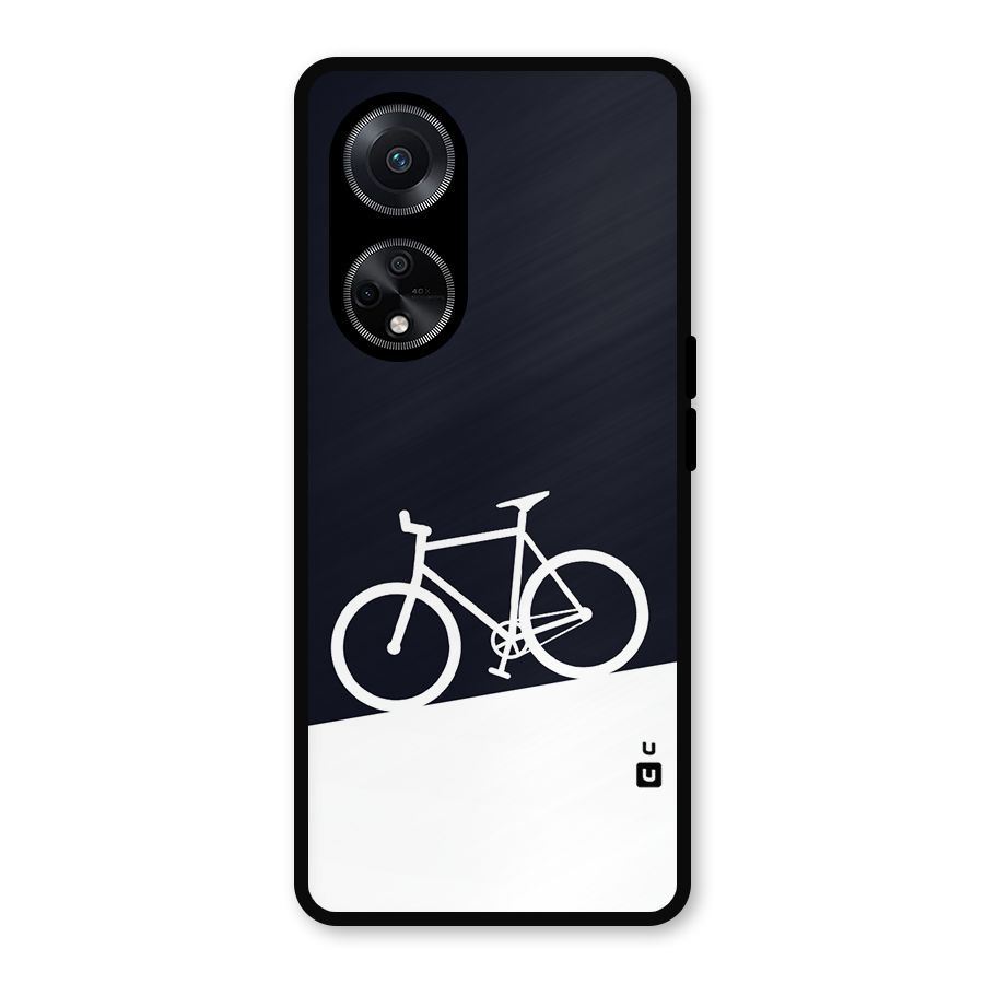 Bicycle Minimal Art Metal Back Case for Oppo F23