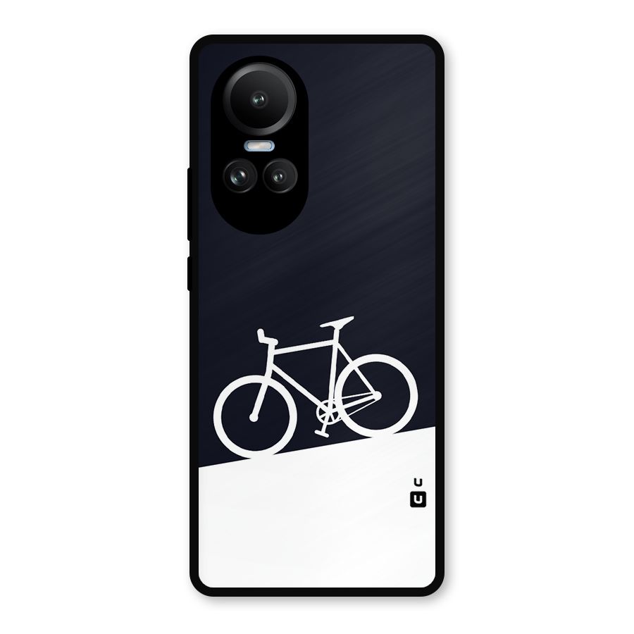 Bicycle Minimal Art Metal Back Case for Oppo Reno10 Pro