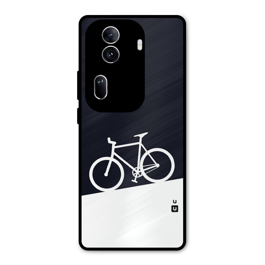 Bicycle Minimal Art Metal Back Case for Oppo Reno11 Pro 5G