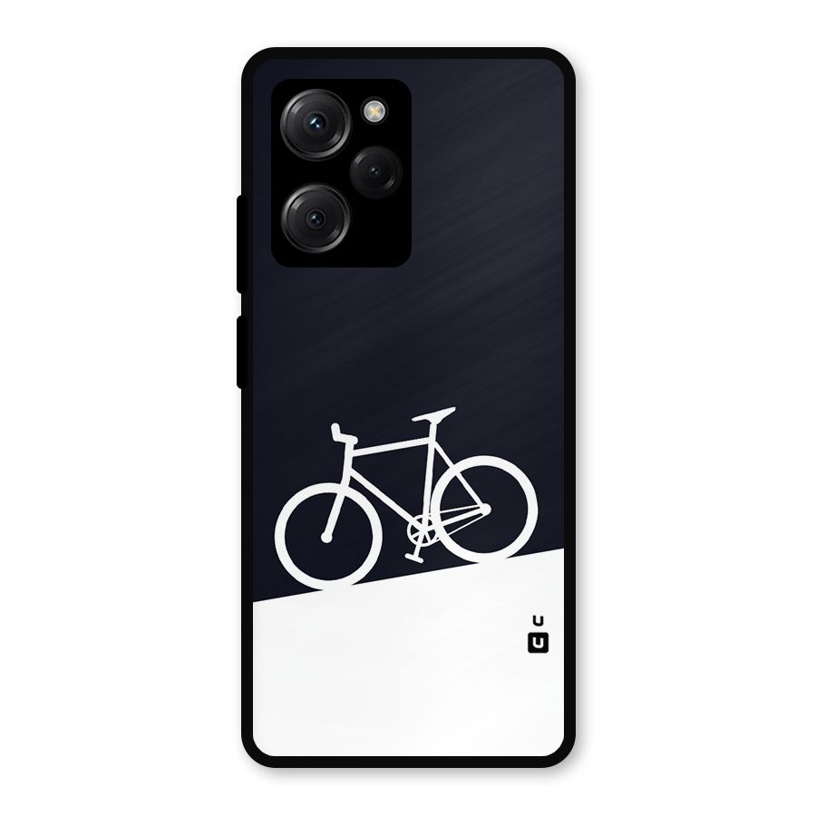 Bicycle Minimal Art Metal Back Case for Poco X5 Pro