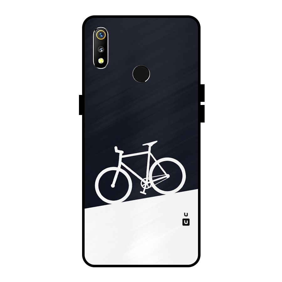 Bicycle Minimal Art Metal Back Case for Realme 3i