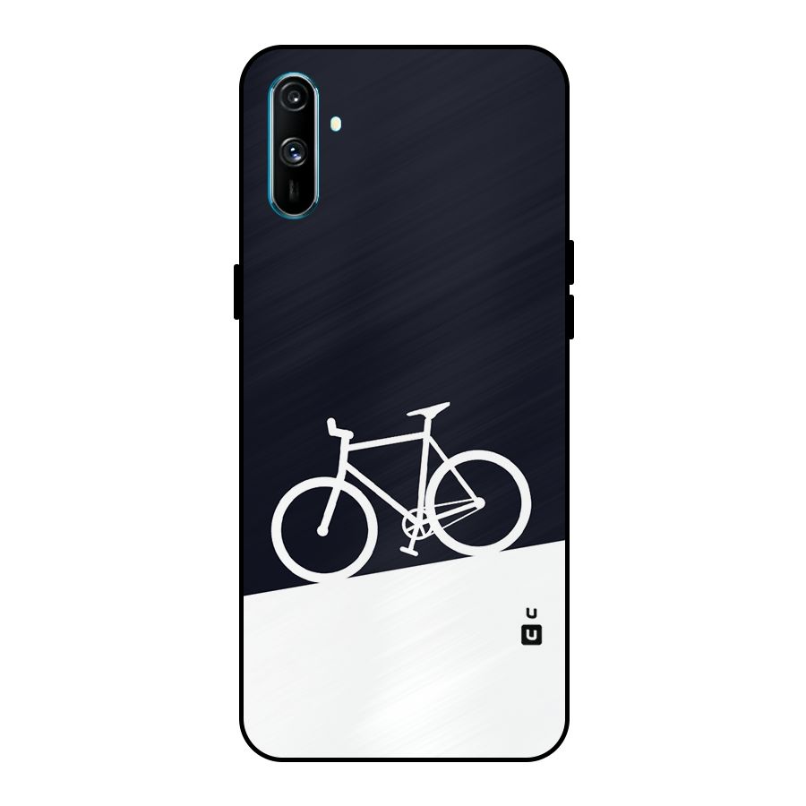 Bicycle Minimal Art Metal Back Case for Realme C3