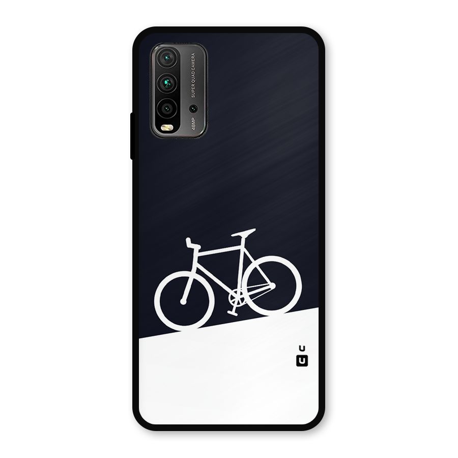 Bicycle Minimal Art Metal Back Case for Redmi 9 Power