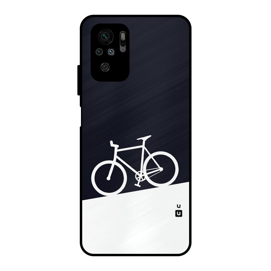 Bicycle Minimal Art Metal Back Case for Redmi Note 10S