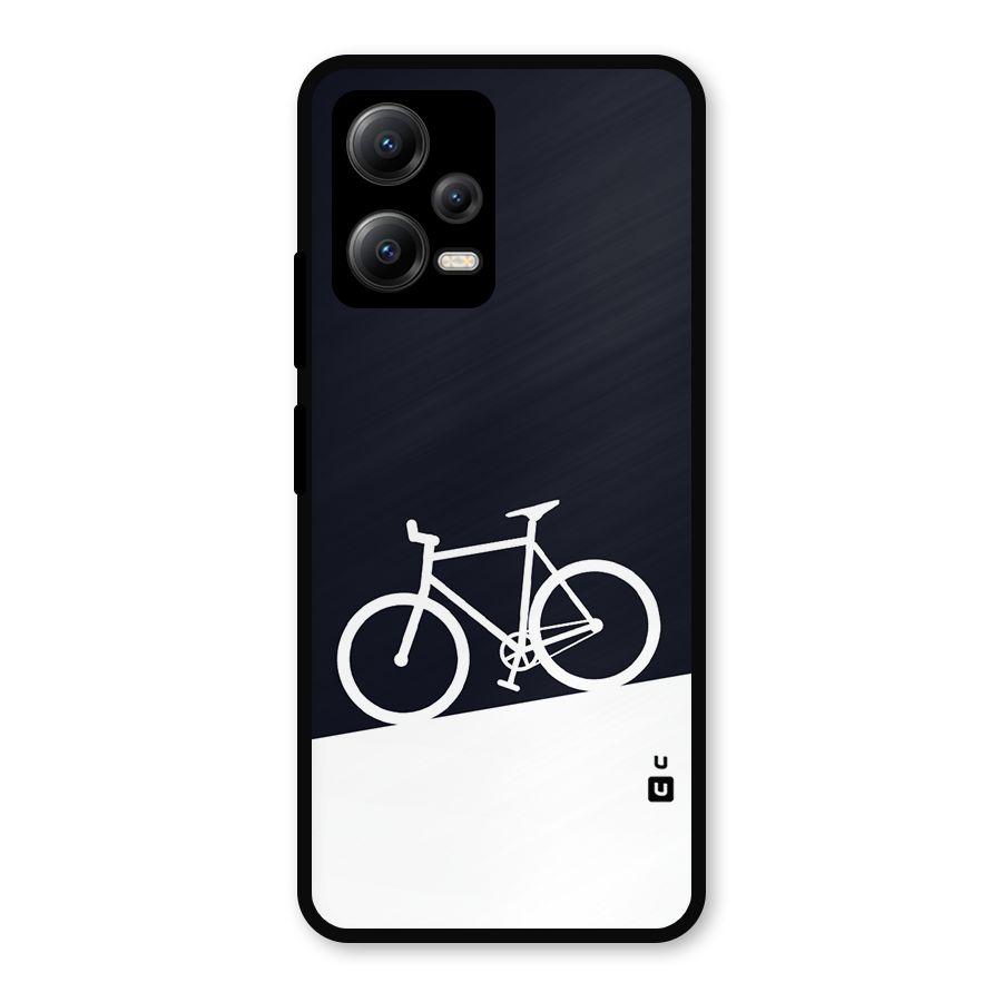 Bicycle Minimal Art Metal Back Case for Redmi Note 12 5G