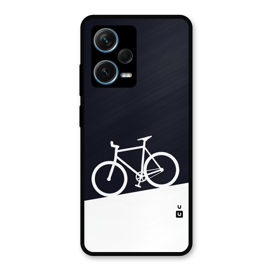 Bicycle Minimal Art Metal Back Case for Redmi Note 12 Pro Plus 5G
