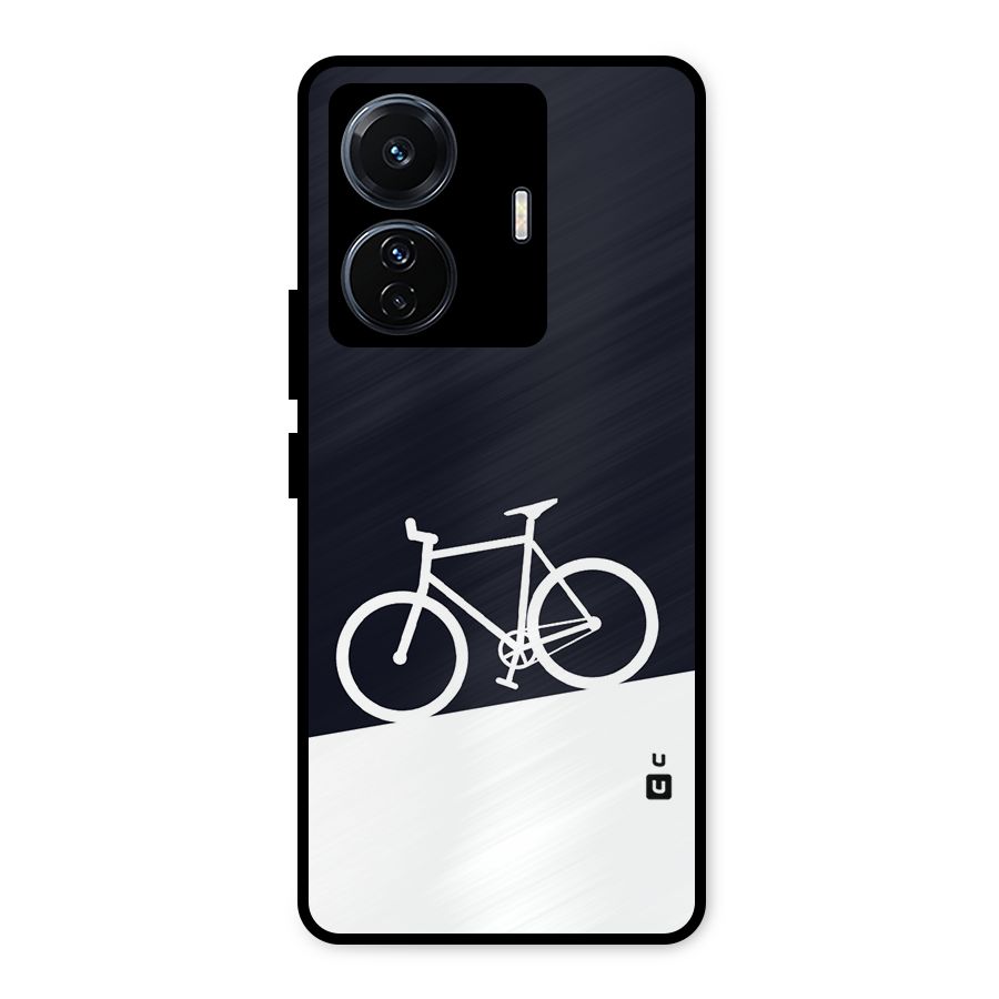 Bicycle Minimal Art Metal Back Case for Vivo T1 Pro