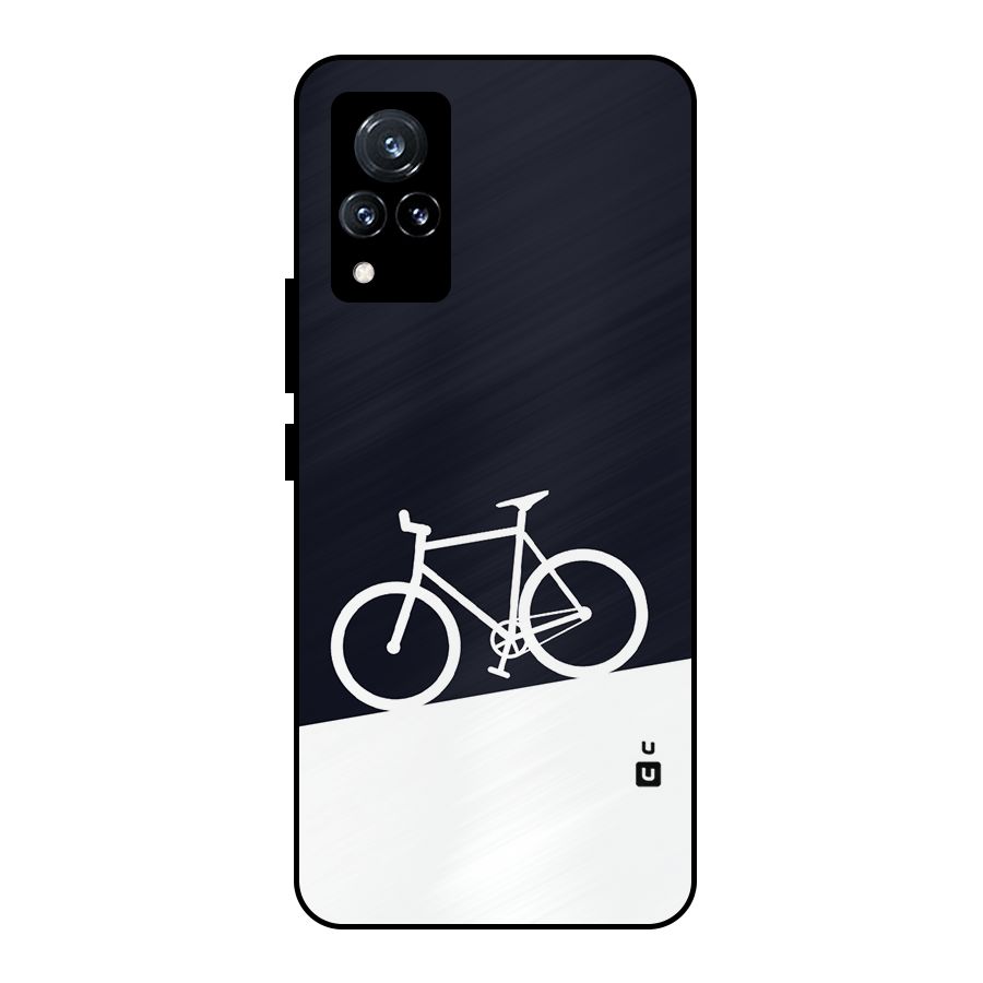 Bicycle Minimal Art Metal Back Case for Vivo V21 5G