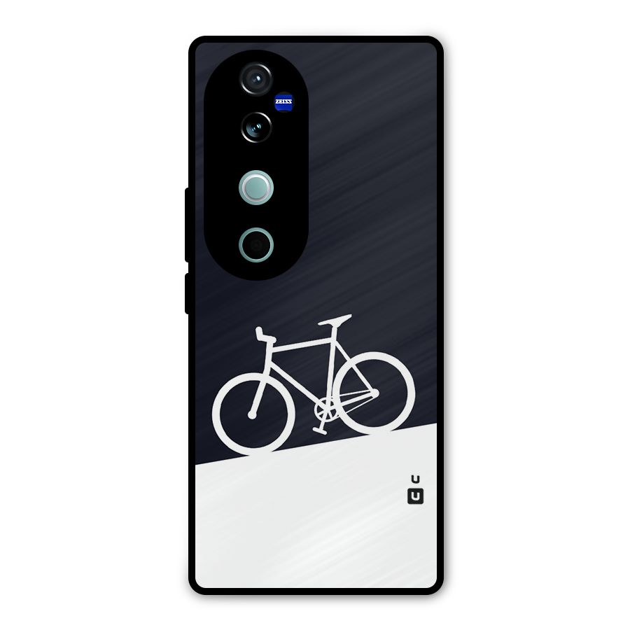 Bicycle Minimal Art Metal Back Case for Vivo V40