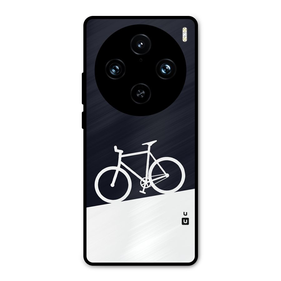 Bicycle Minimal Art Metal Back Case for Vivo X100 Pro