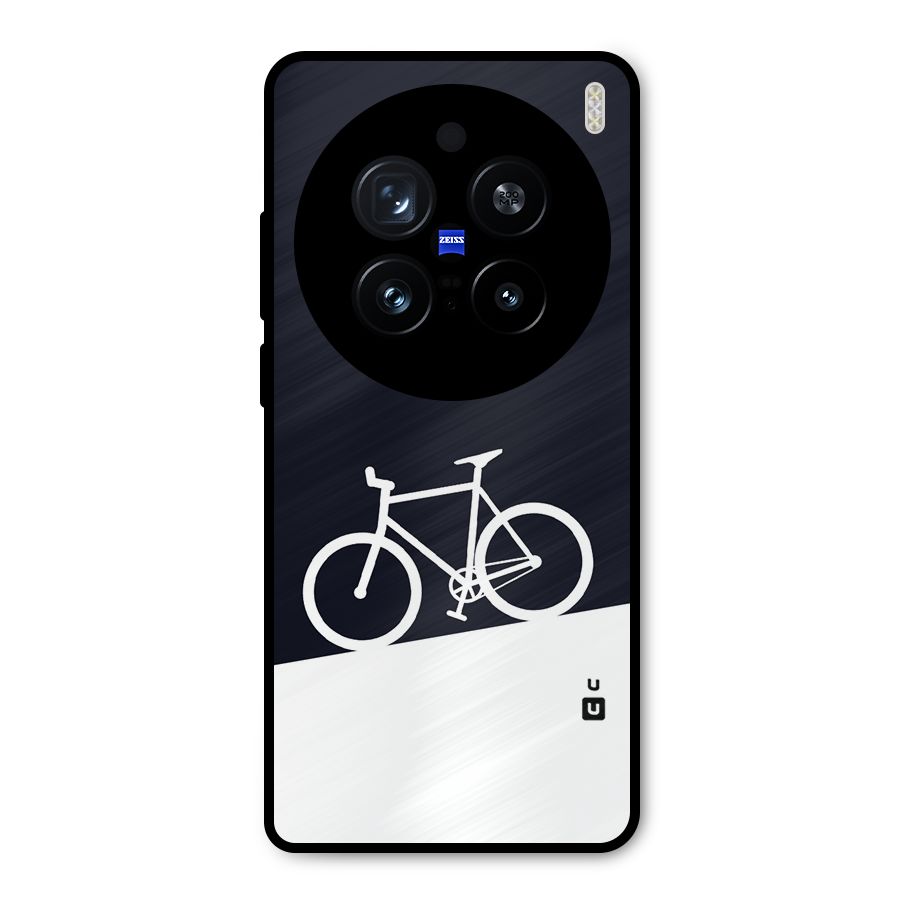 Bicycle Minimal Art Metal Back Case for Vivo X200 Pro