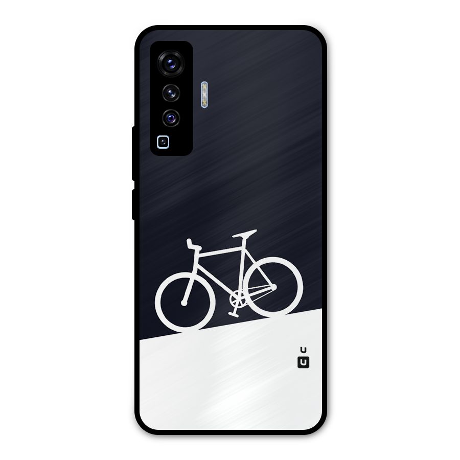 Bicycle Minimal Art Metal Back Case for Vivo X50