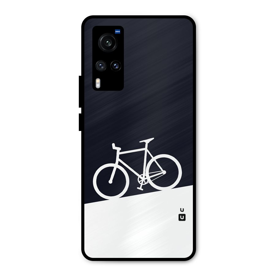 Bicycle Minimal Art Metal Back Case for Vivo X60