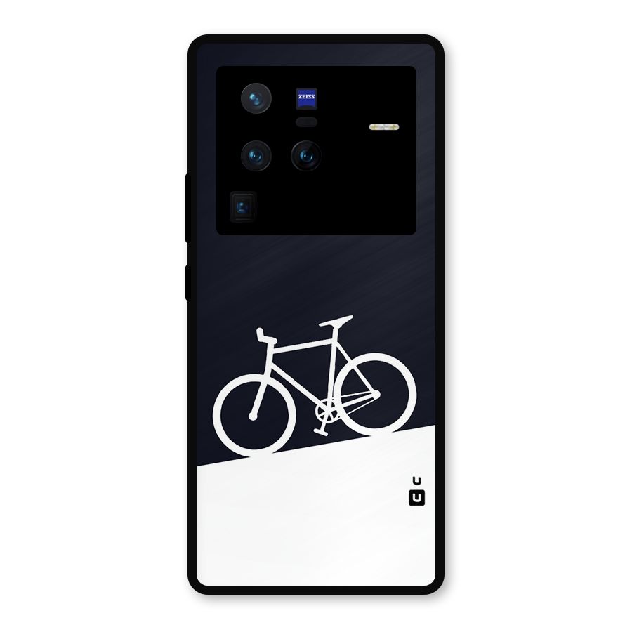 Bicycle Minimal Art Metal Back Case for Vivo X80 Pro