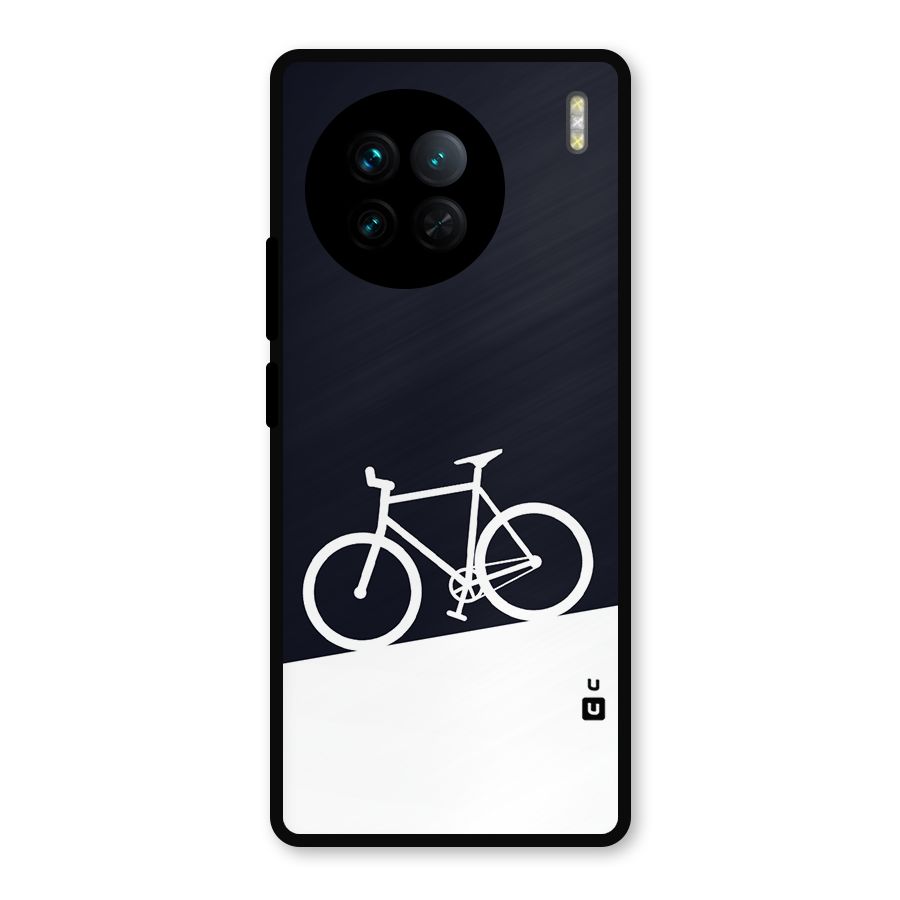 Bicycle Minimal Art Metal Back Case for Vivo X90
