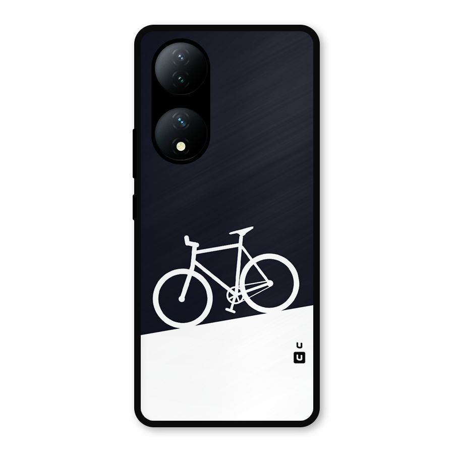 Bicycle Minimal Art Metal Back Case for Vivo Y100