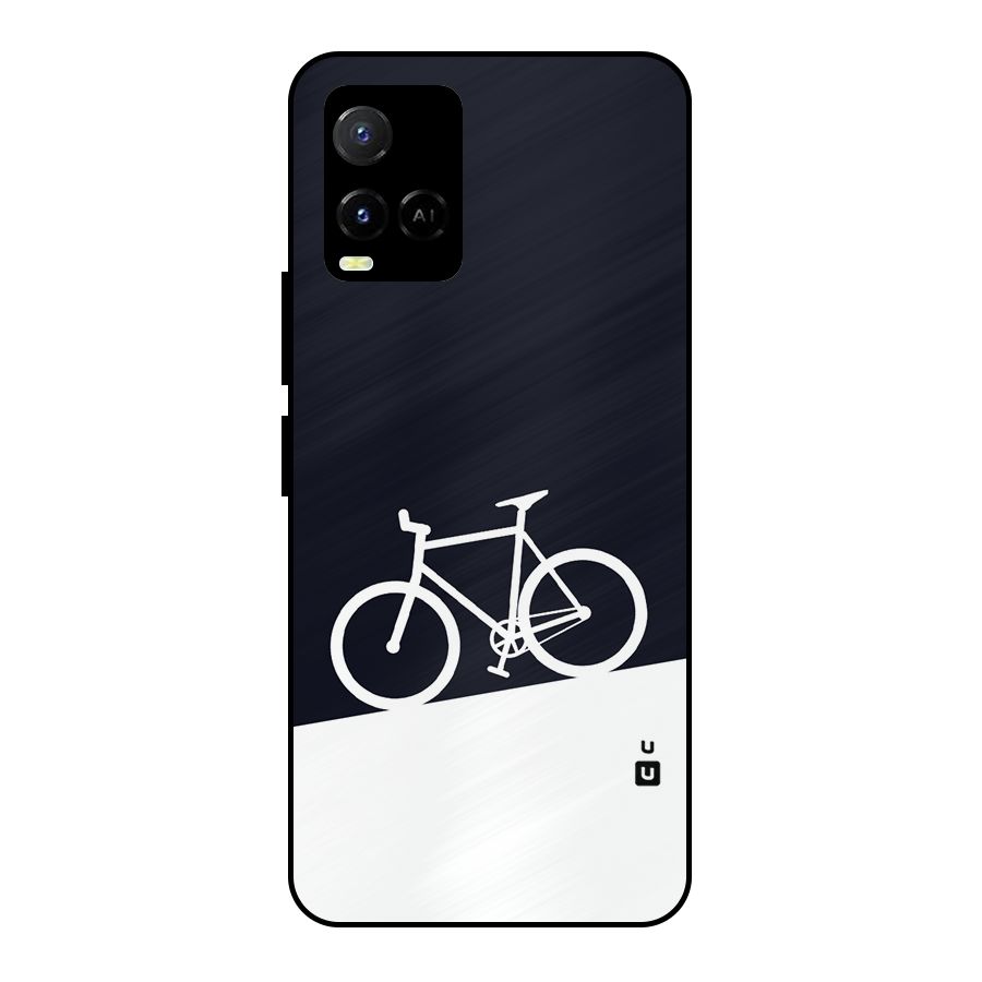 Bicycle Minimal Art Metal Back Case for Vivo Y21A