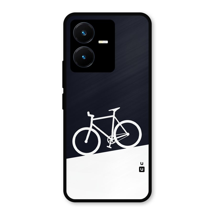 Bicycle Minimal Art Metal Back Case for Vivo Y22