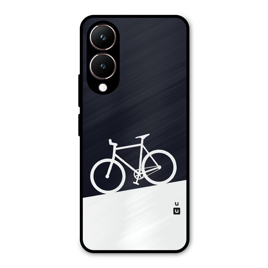 Bicycle Minimal Art Metal Back Case for Vivo Y28