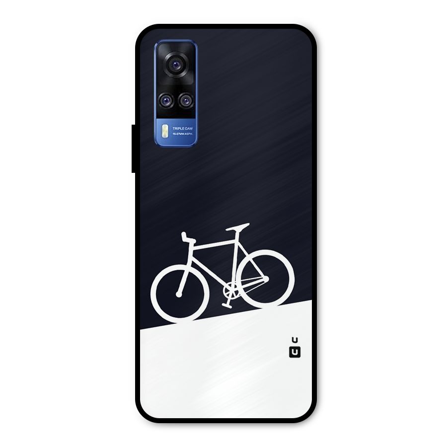 Bicycle Minimal Art Metal Back Case for Vivo Y31