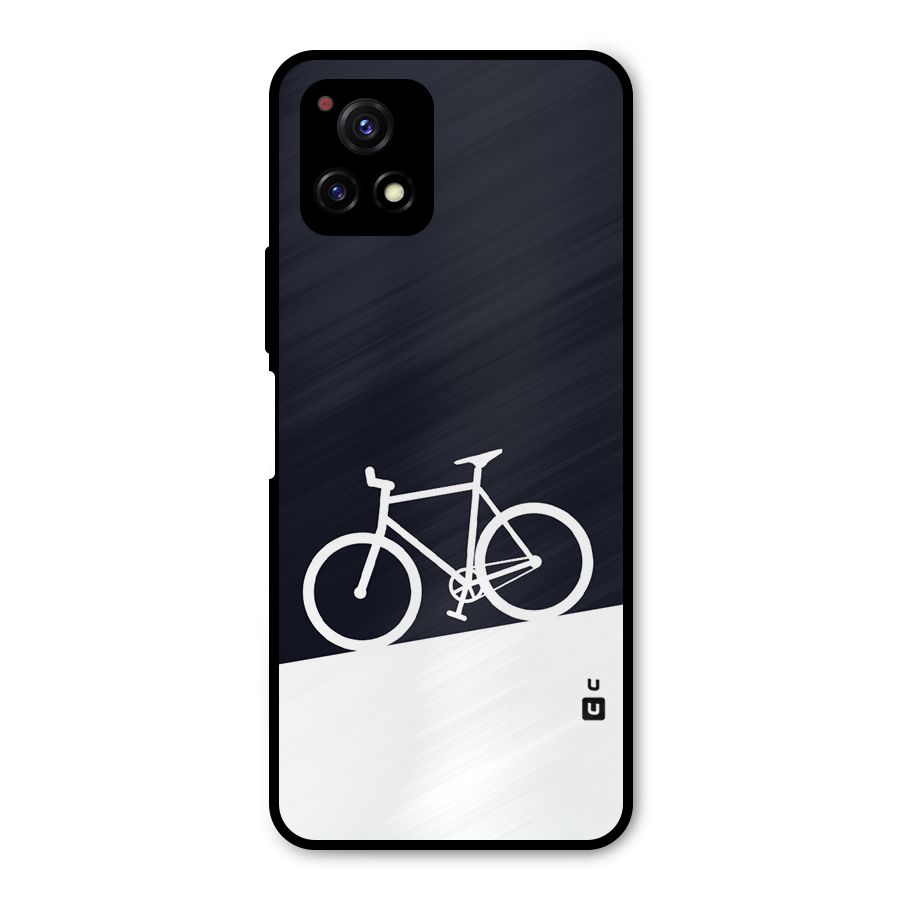 Bicycle Minimal Art Metal Back Case for Vivo Y72 5G