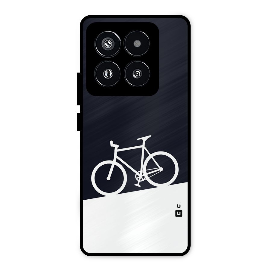 Bicycle Minimal Art Metal Back Case for Xiaomi 14 Pro