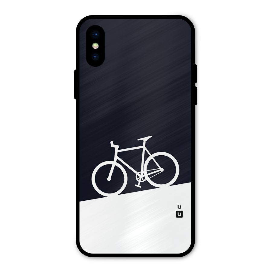 Bicycle Minimal Art Metal Back Case for iPhone X