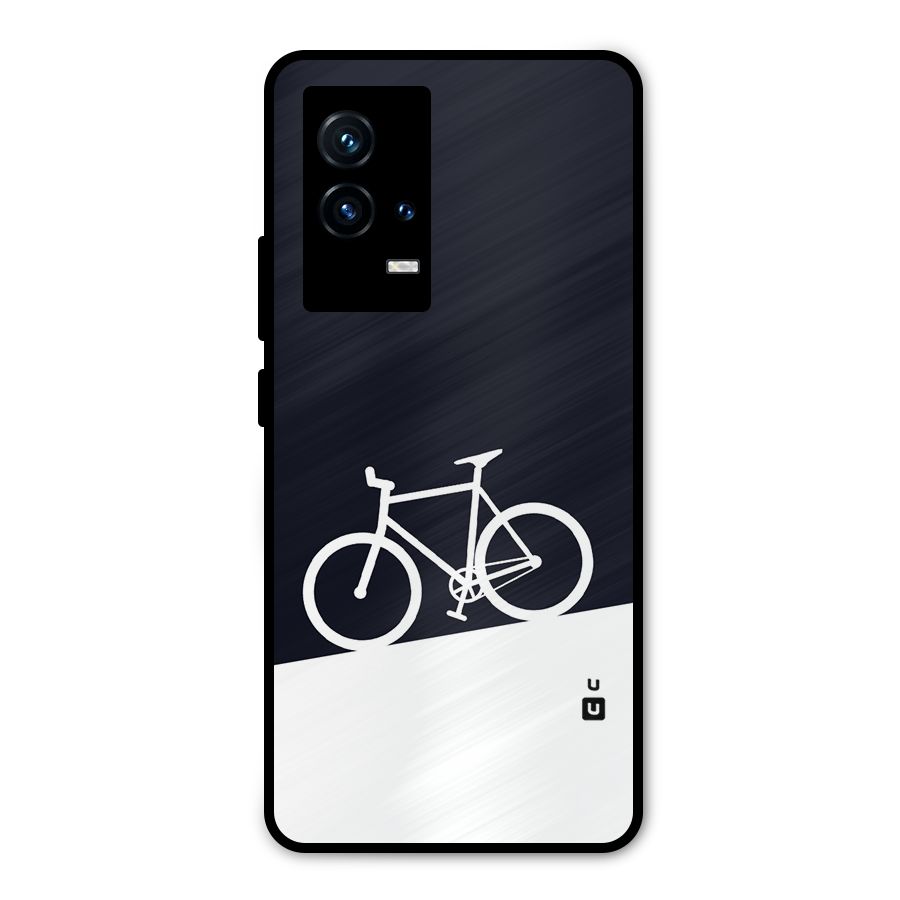 Bicycle Minimal Art Metal Back Case for iQOO 9 5G
