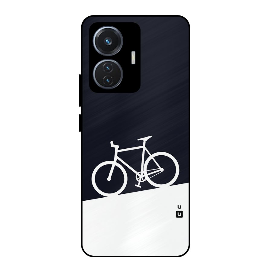 Bicycle Minimal Art Metal Back Case for iQOO Z6 44W