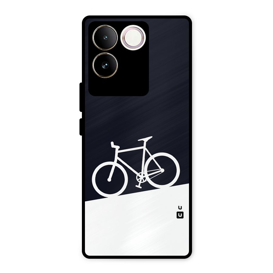 Bicycle Minimal Art Metal Back Case for iQOO Z7 Pro