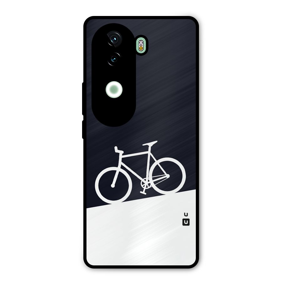 Bicycle Minimal Art Metal Back Case for iQOO Z9s