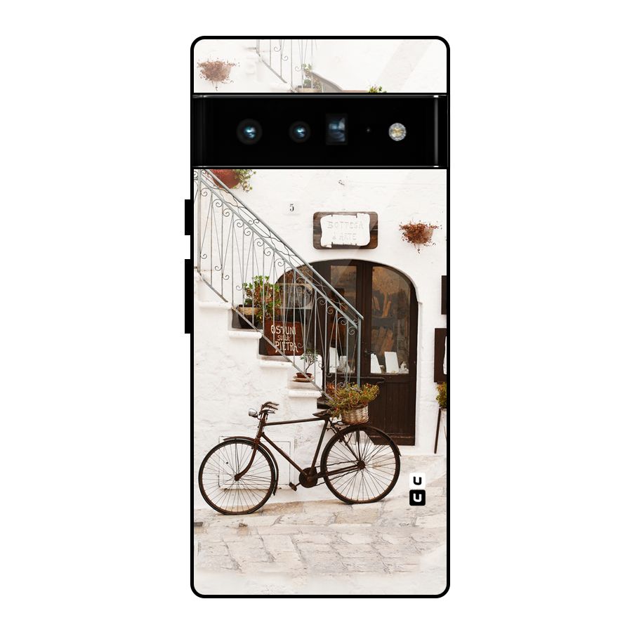 Bicycle Wall Glass Back Case for Google Pixel 6 Pro