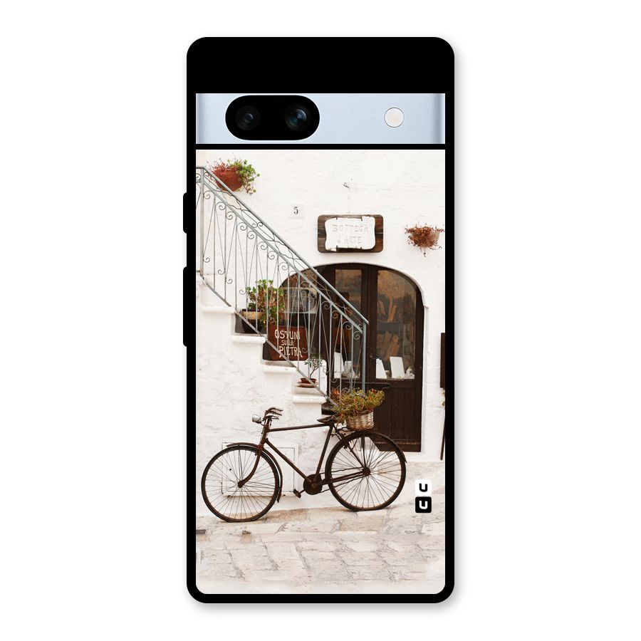 Bicycle Wall Glass Back Case for Google Pixel 7a