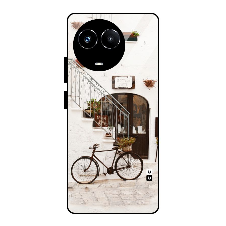 Bicycle Wall Glass Back Case for Realme Narzo 60X