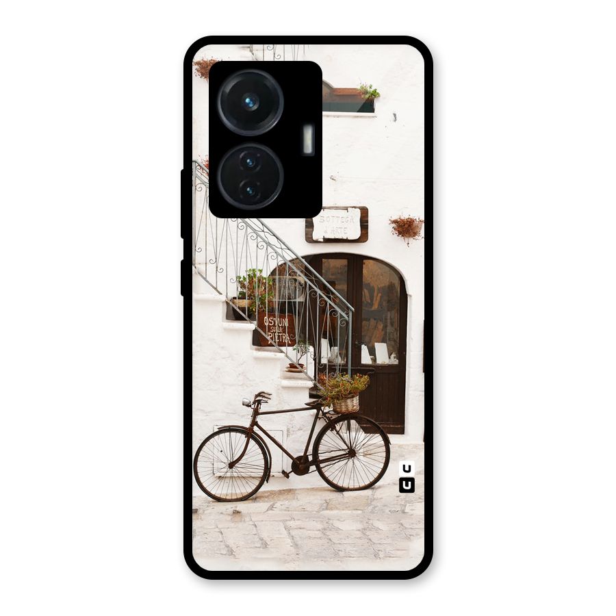 Bicycle Wall Glass Back Case for Vivo T1 44W
