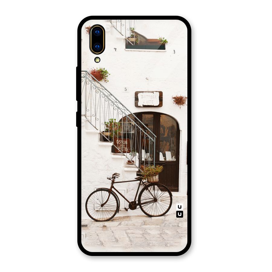 Bicycle Wall Glass Back Case for Vivo V11 Pro