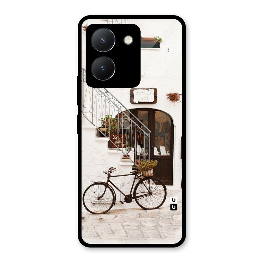 Bicycle Wall Glass Back Case for Vivo Y36
