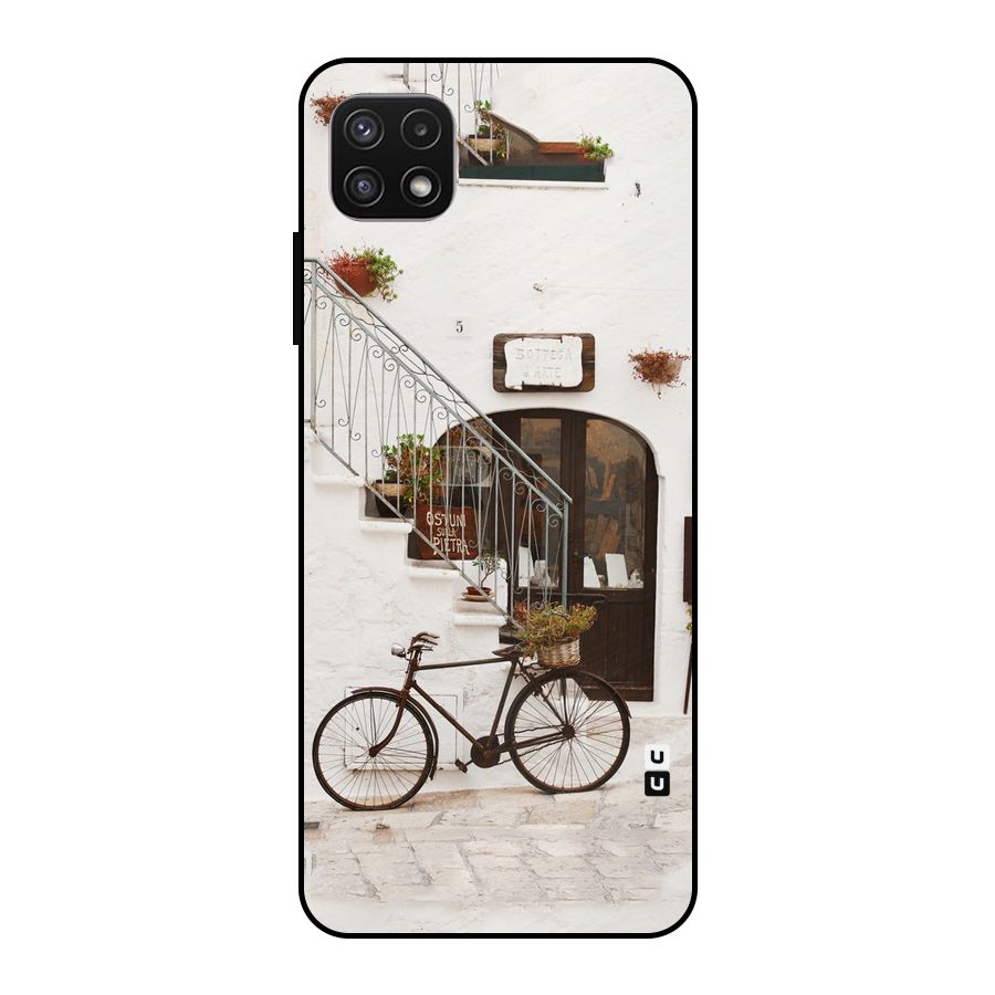 Bicycle Wall Metal Back Case for Galaxy A22 5G