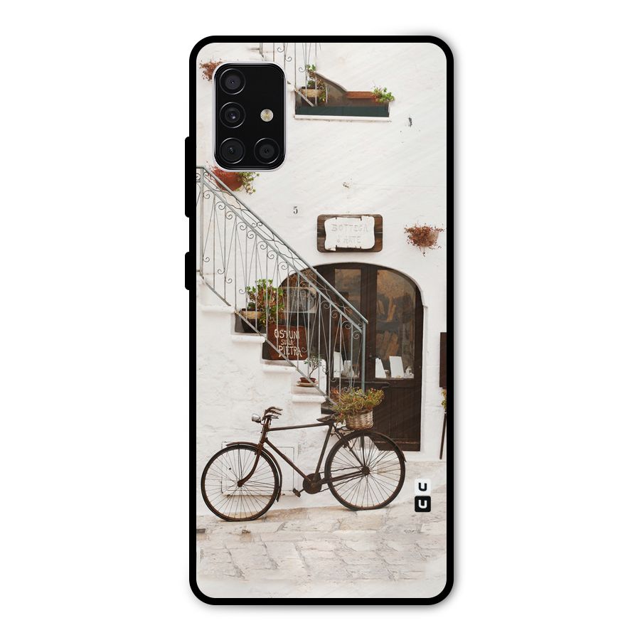 Bicycle Wall Metal Back Case for Galaxy A51