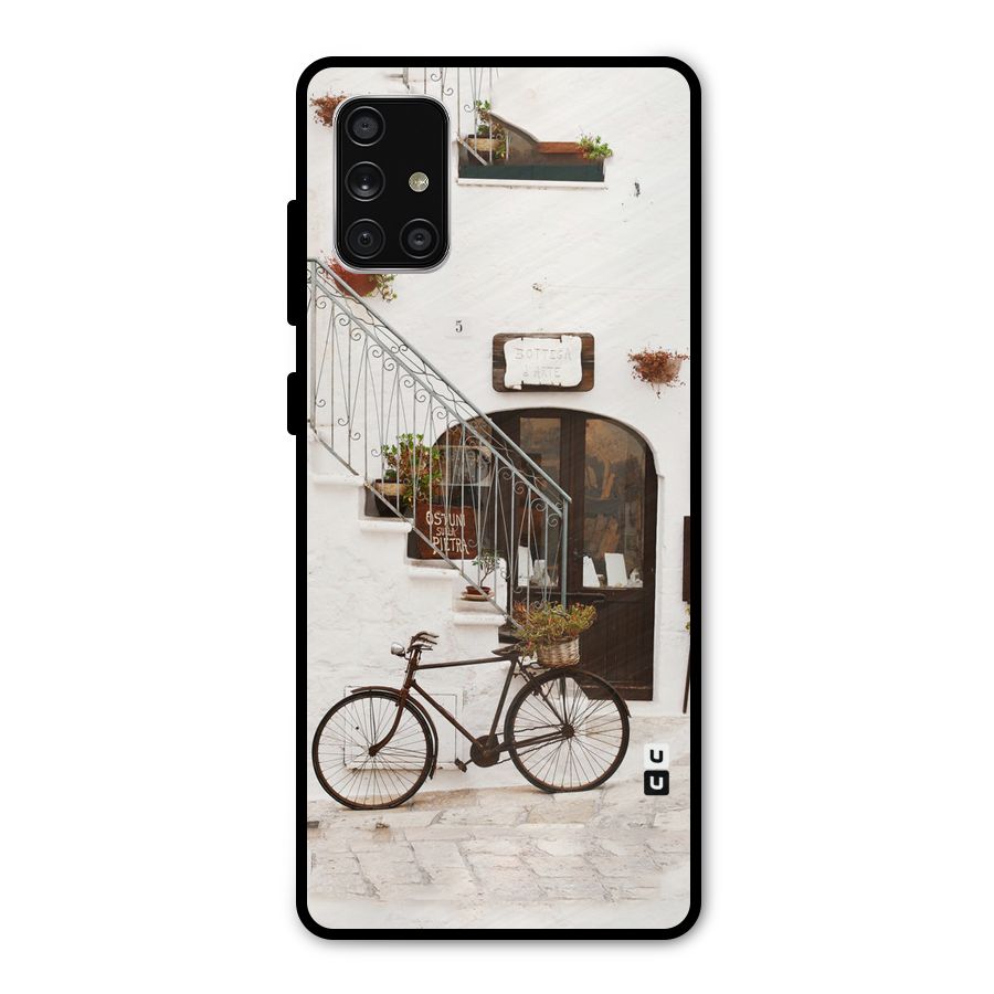 Bicycle Wall Metal Back Case for Galaxy A71