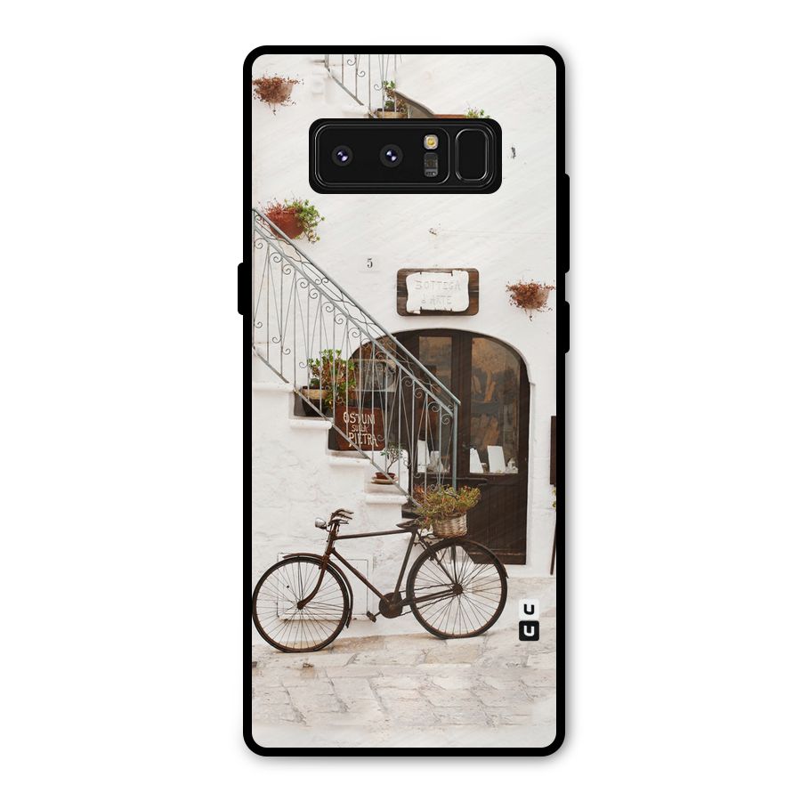 Bicycle Wall Metal Back Case for Galaxy Note 8