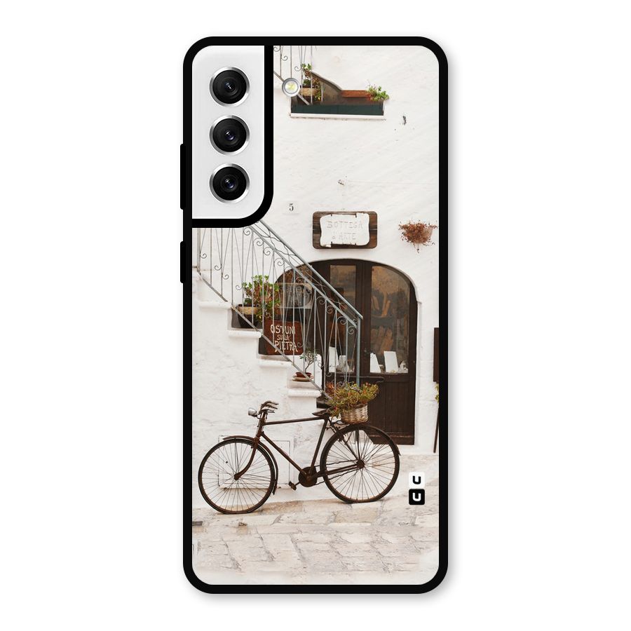 Bicycle Wall Metal Back Case for Galaxy S21 FE 5G