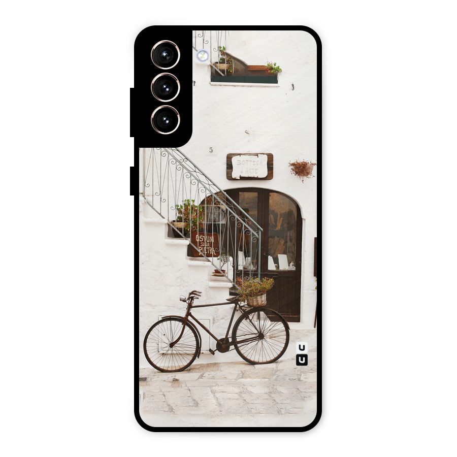 Bicycle Wall Metal Back Case for Galaxy S21 Plus