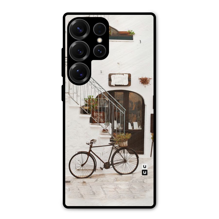 Bicycle Wall Metal Back Case for Galaxy S25 Ultra