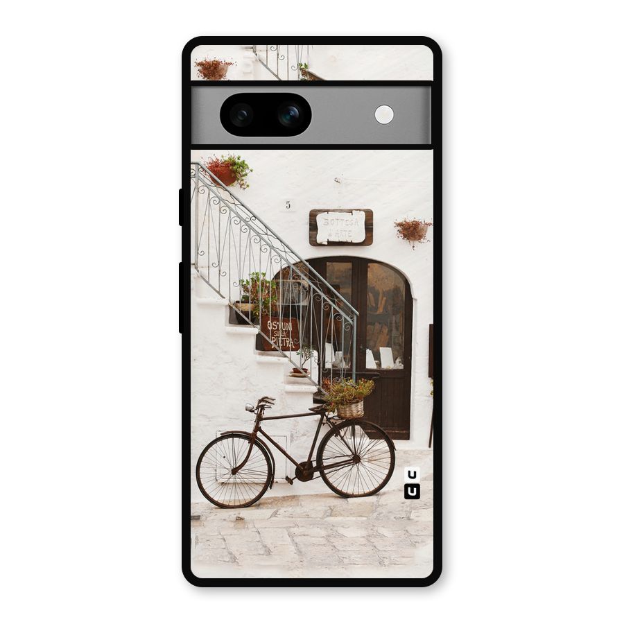 Bicycle Wall Metal Back Case for Google Pixel 7a