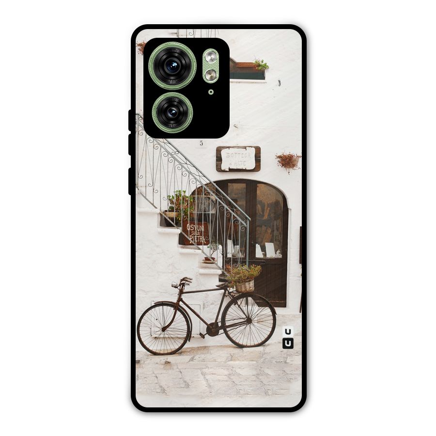 Bicycle Wall Metal Back Case for Motorola Edge 40 5G