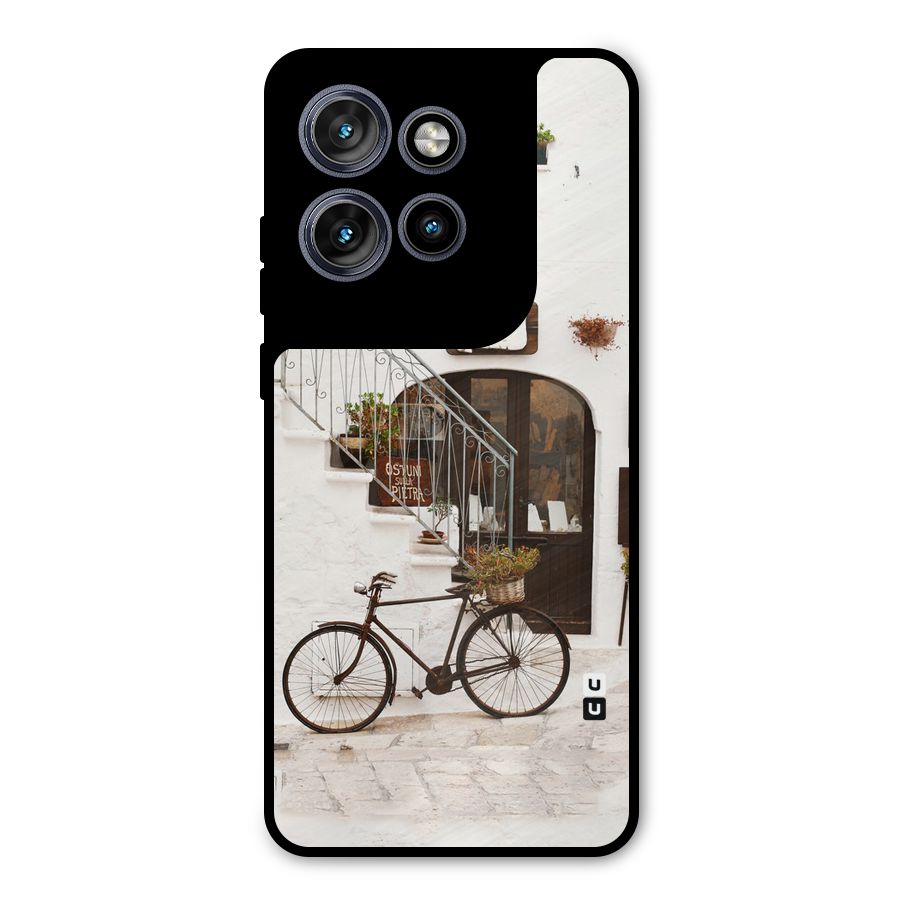 Bicycle Wall Metal Back Case for Motorola Edge 50 Neo
