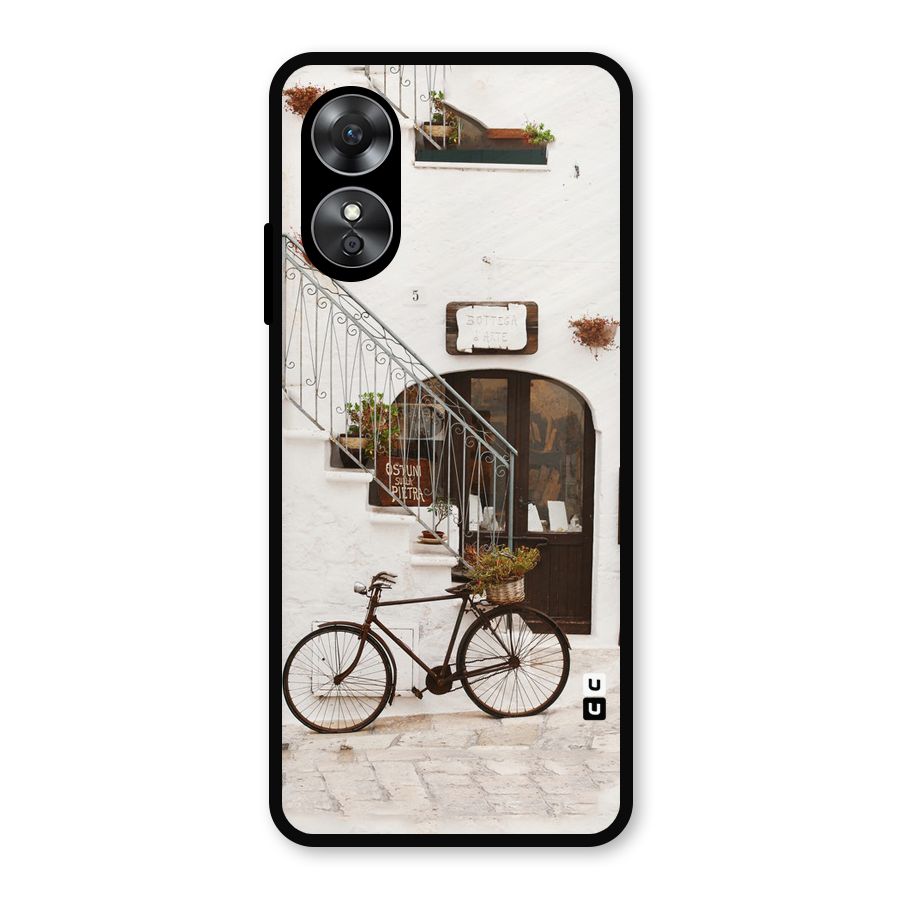 Bicycle Wall Metal Back Case for Oppo A17