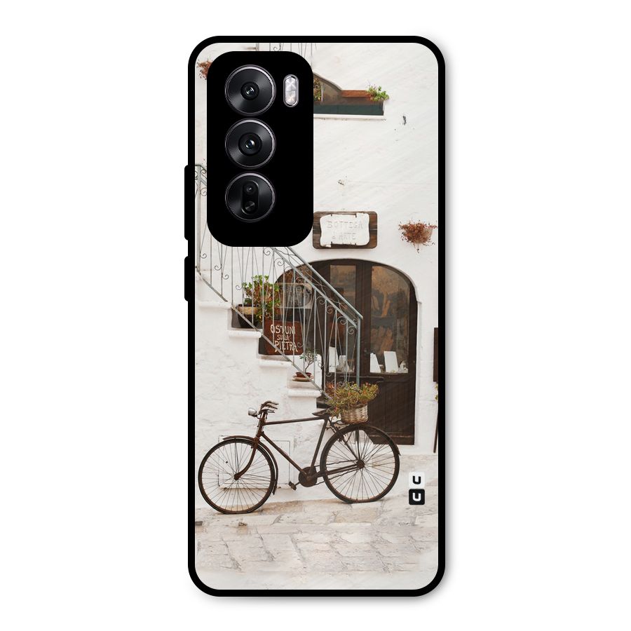 Bicycle Wall Metal Back Case for Oppo Reno12