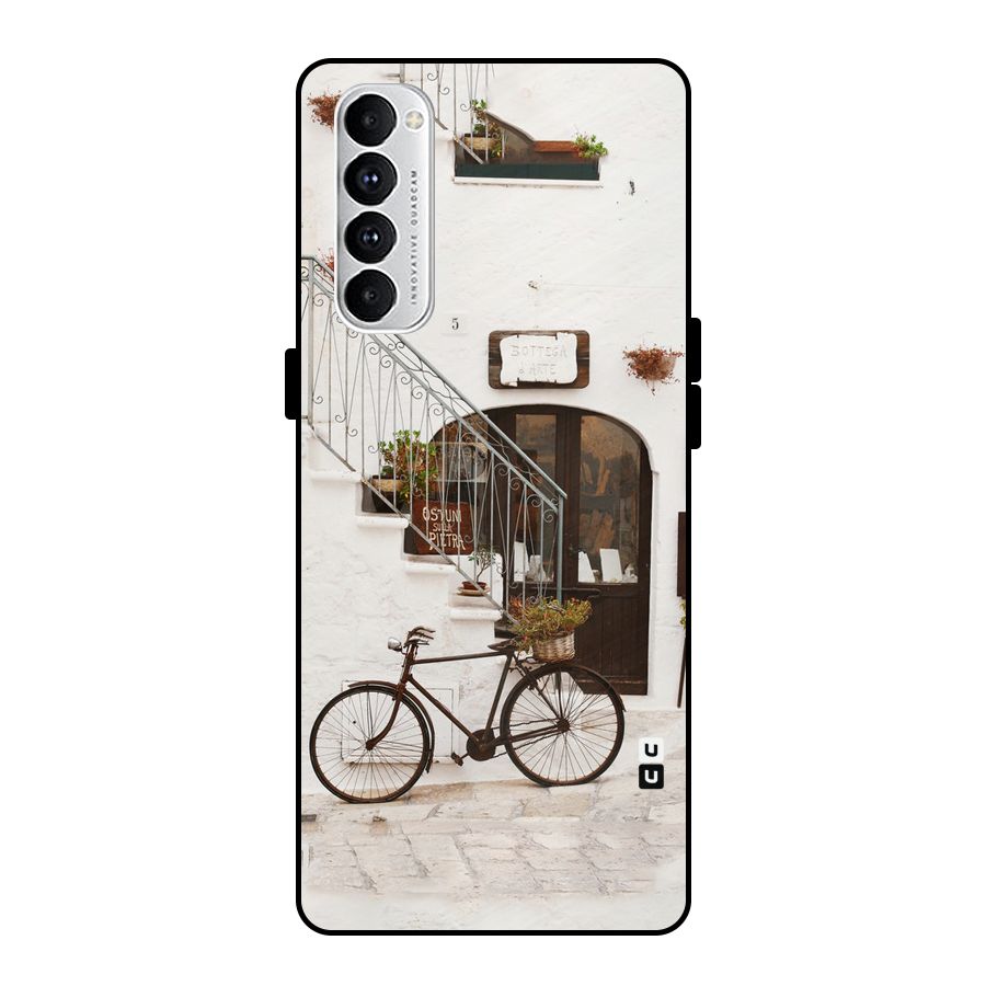 Bicycle Wall Metal Back Case for Oppo Reno4 Pro